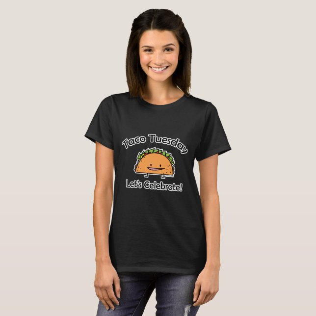 T-shirt Nourriture de Mexicain de fromage de coquille de (Devant entier)