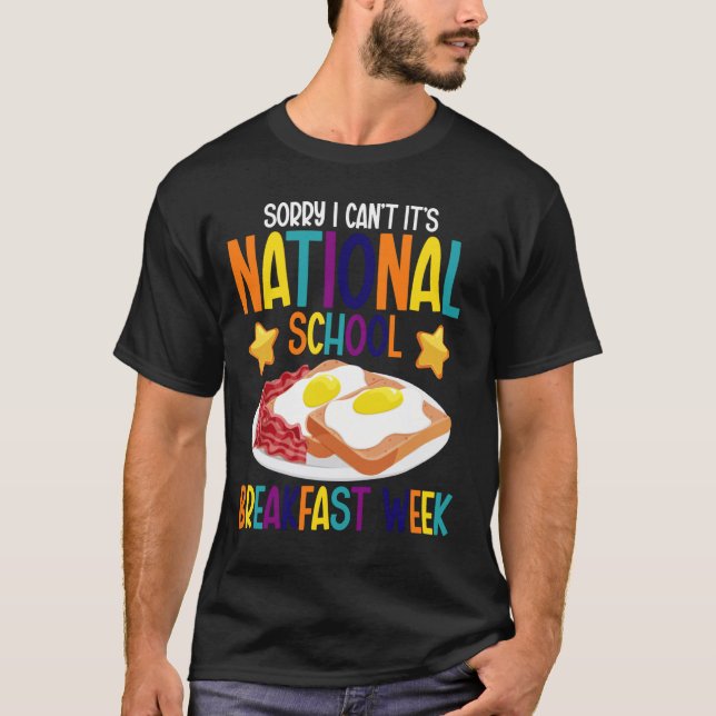 T-shirt Nourriture de petit-déjeuner Je ne peux pas, c'est (Devant)
