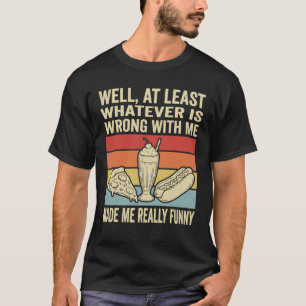 T-shirt Nourriture Drôle Rétro Milkshake Pizza Hot Dog