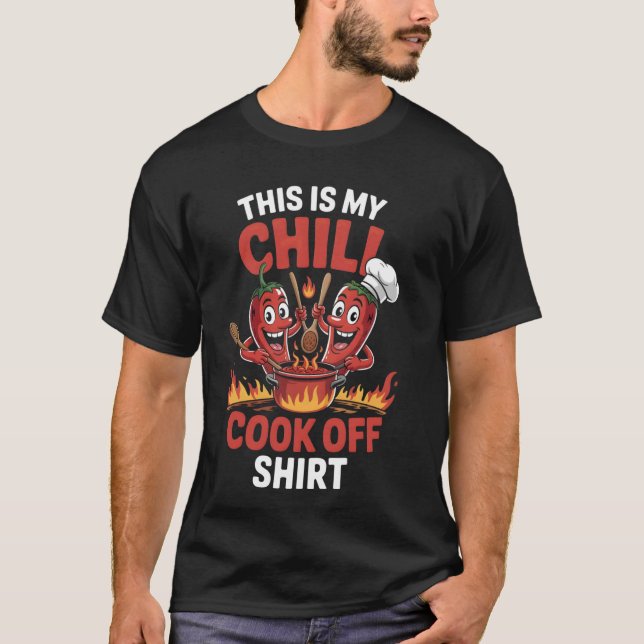 T-shirt Nourriture Épicée C'est Mon Concours De Chili Cuis (Devant)