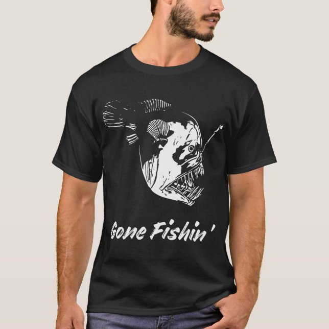 T-shirt Nourriture et plaisir de pêche (Devant)