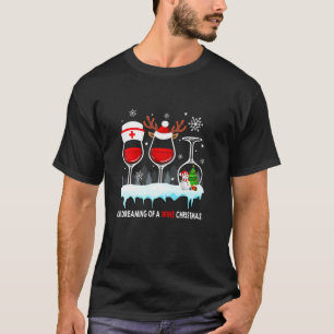 T-shirt Nourriture Et Vin Noël Snowman Merry Chrismtas X
