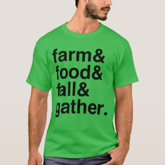 T-shirt Nourriture fraîche de la ferme et garçon de rassem