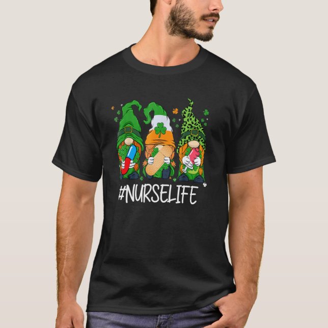 T-shirt Nourriture Gnomies mignonnes Vie St Patrick S Jour (Devant)
