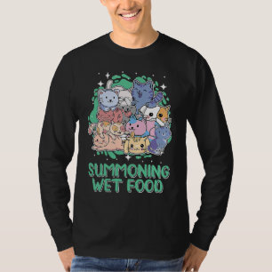T-shirt Nourriture humide de convocation Chat Humour Cha