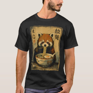 T-shirt Nourriture japonaise de nouilles de ramen de panda