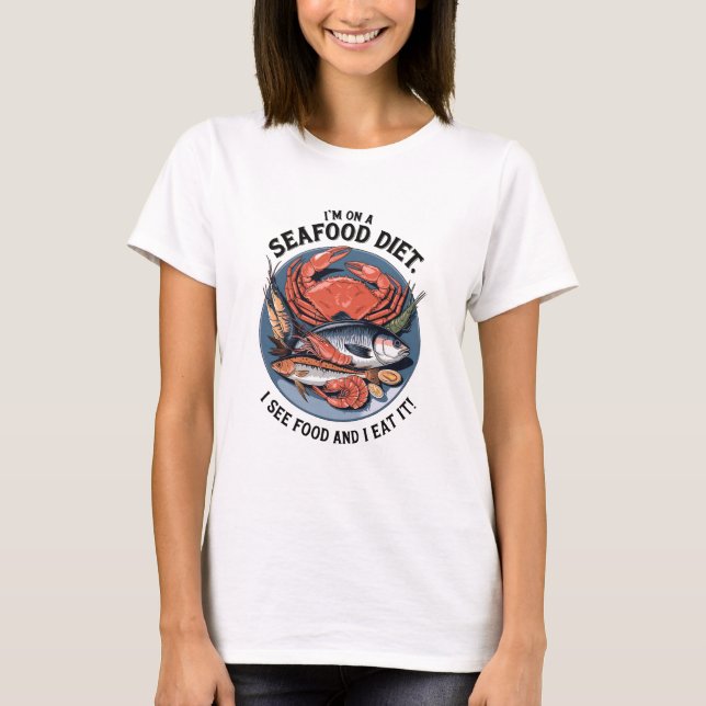 T-shirt Nourriture marine (Devant)