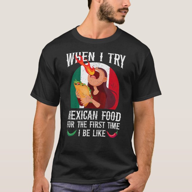 T-shirt Nourriture mexicaine Mème Foodie Chaud Sauce Chill (Devant)