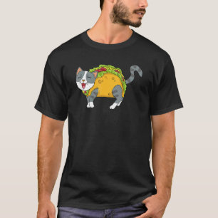 T-shirt Nourriture Mexicaine Taco Cat Hommes Femmes Enfant