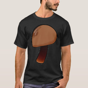 T-shirt Nourriture Minimaliste Simple Brown De Champignons