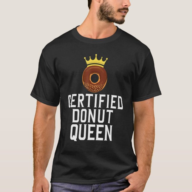 T-shirt Nourriture Queen Donut Certifiée 1 (Devant)