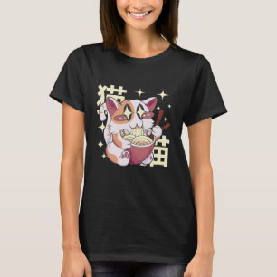 T-shirt Nourriture Ramen pour manger des chats