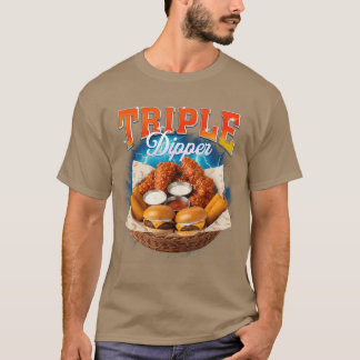 T-shirt Nourriture rapide Hamburger Nugget de poulet Foodi