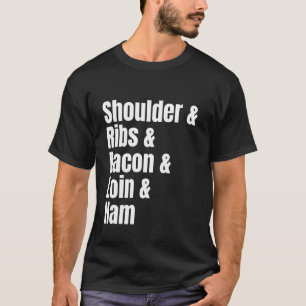 T-shirt Nourriture réconfortante de style sudiste porc BBQ