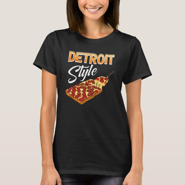 T-shirt Nourriture rectangulaire à croûte épaisse de style (Devant)