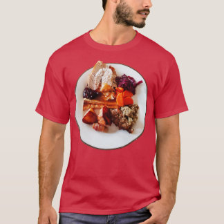 T-shirt Nourriture rôtie Turquie Dîner de Noël Photo