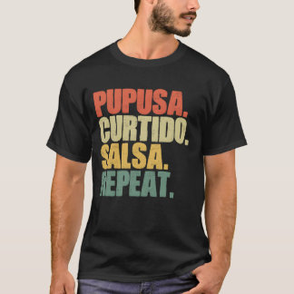 T-shirt Nourriture salvadorienne rétro Curtido Salsa pour