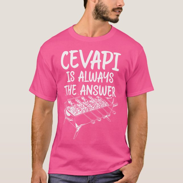 T-shirt Nourriture serbe Cevapi Hrvatska Balkan Nourriture (Devant)