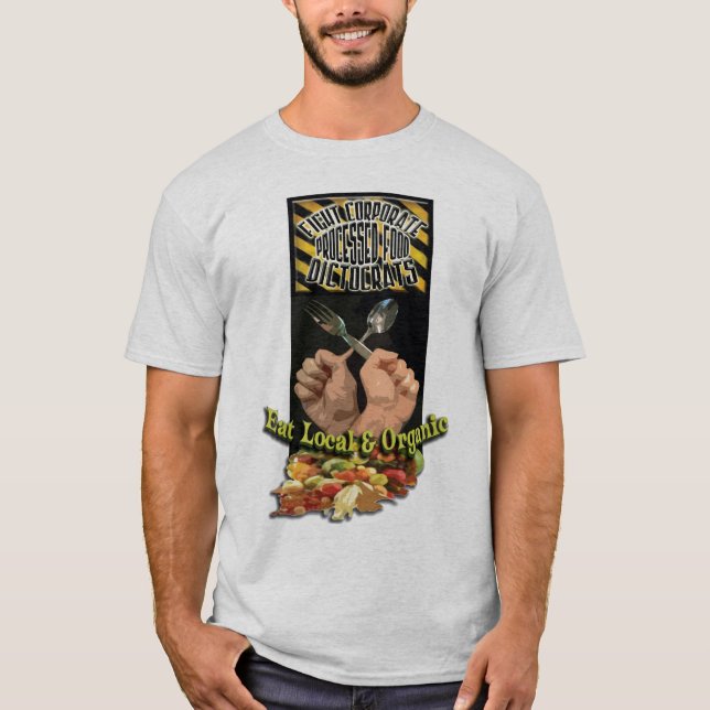 T-shirt Nourriture traitée d'entreprise Dictocrats de (Devant)