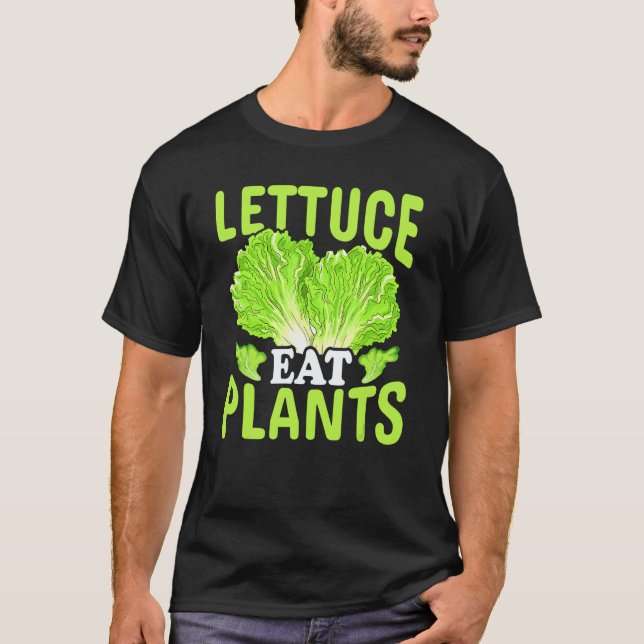 T-shirt Nourriture végane et végétarienne Lettuce Eat Plan (Devant)