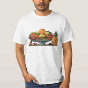 T-shirt Nourriture vintage, fruits assortis dans un bol