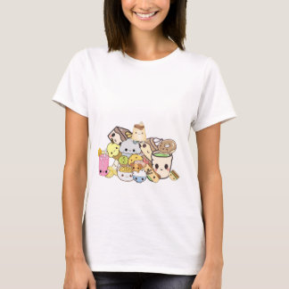 T-shirt Nourritures de Kawaii