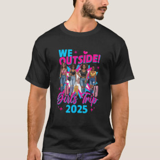 T-shirt Nous À l'Extérieur Voyage de Filles 2025 Filles Af