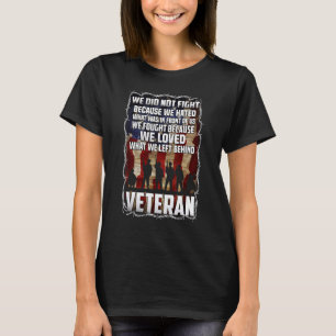 T-shirt Nous Aimions Vétéran Drapeau Américain Patriotique