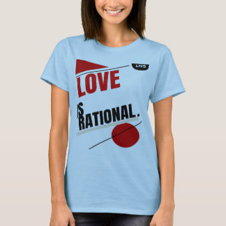 T-shirt Nous aimons avec l'esprit et non avec le cœur