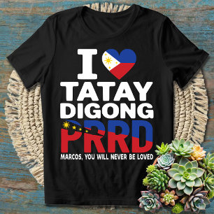 T-shirt Nous aimons Duterte   Je Me Trouve Avec PRRD Rodri