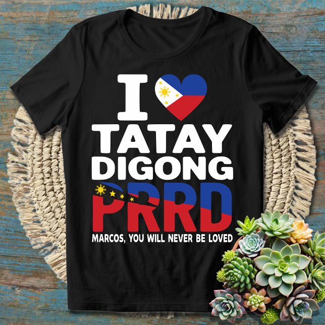 T-shirt Nous aimons Duterte | Je Me Trouve Avec PRRD Rodri (Créateur téléchargé)