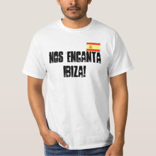 T-shirt Nous aimons la pièce en t d'Ibiza