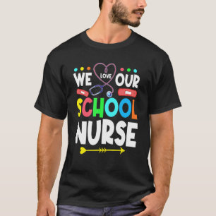 T-shirt Nous Aimons Notre École Infirmière Étudiante Soins