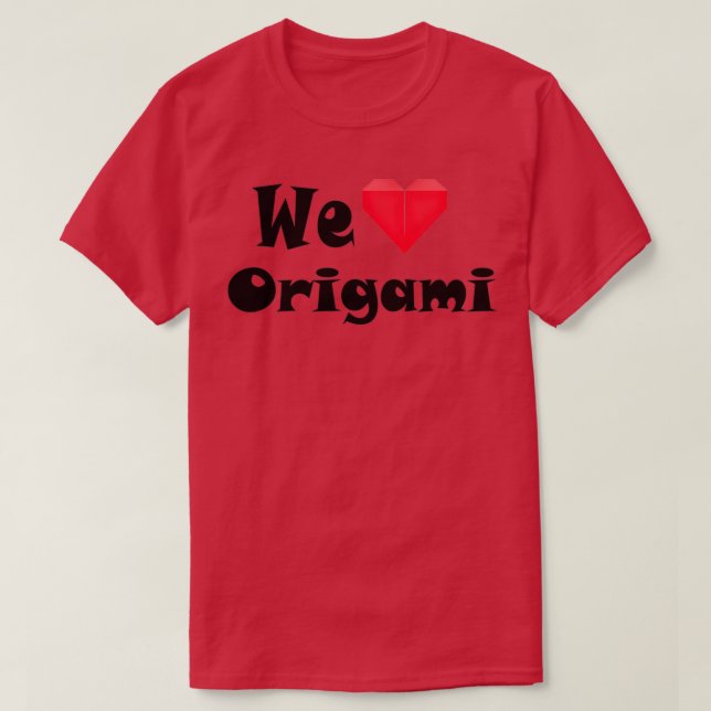 T-shirt Nous Aimons Origami (Design devant)