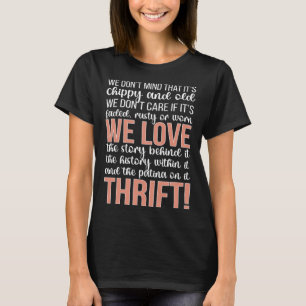 T-shirt Nous aimons Thrifting Thrifting Thrifter Thrift St
