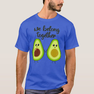 T-shirt Nous appartenons ensemble à l'avocat mignon tenant