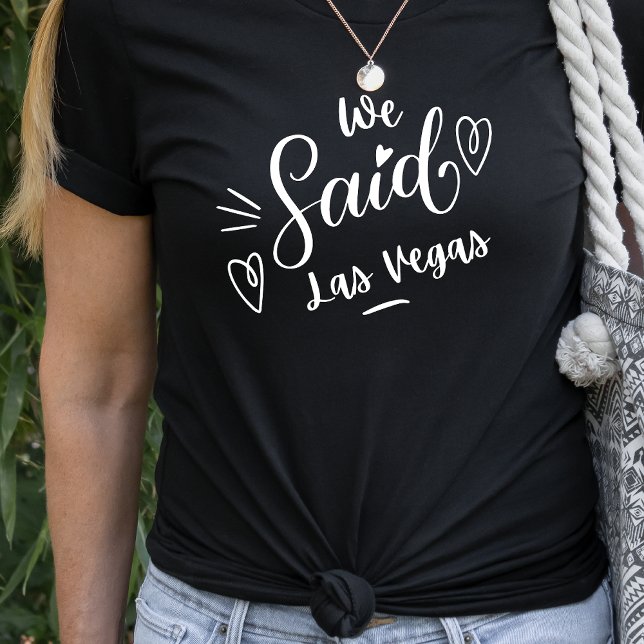 T-shirt Nous Avons Dit Las Vegas Funny Black Bachelorette (Créateur téléchargé)