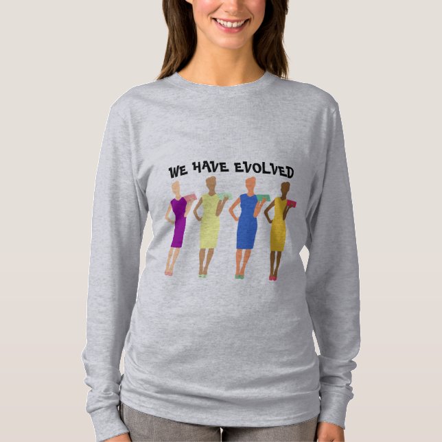 T-SHIRT NOUS AVONS ÉVOLUÉ LA DORÉE LONGUE (Devant)