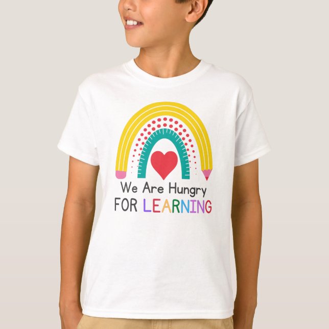 T-shirt Nous avons faim d'apprendre (Devant)