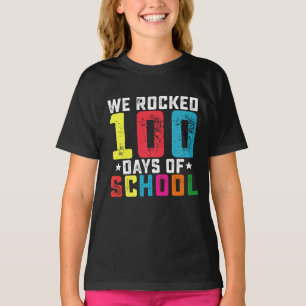T-shirt Nous avons fêté 100 jours d'école Enseignant Élève