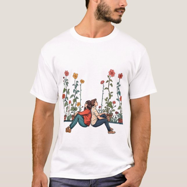 T-shirt Nous avons grandi dans des directions différentes (Devant)