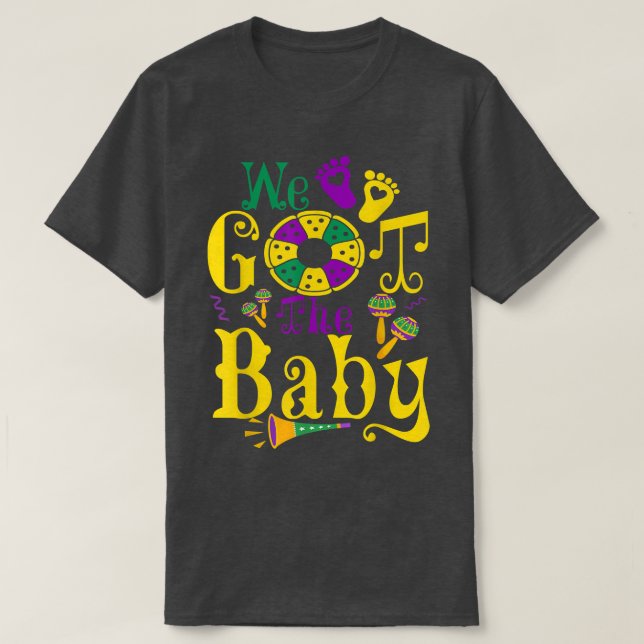 T-shirt Nous Avons Le Bébé Funny Pregnancy Faire-part Mard (Design devant)