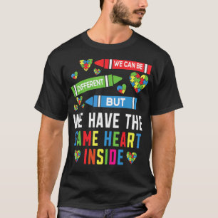 T-shirt Nous avons le même cœur à l'intérieur de la sensib