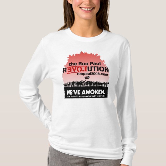 T-shirt Nous avons réveillé la chemise de Ron Paul (Devant)