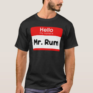 T-shirt Nous avons saigné la chemise "Mr Rum" pour hommes