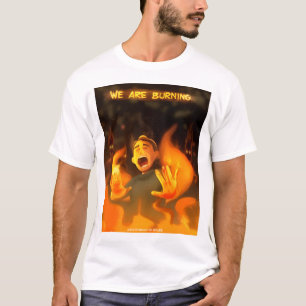 T-shirt Nous brûlons Mahasen Al-Khatib