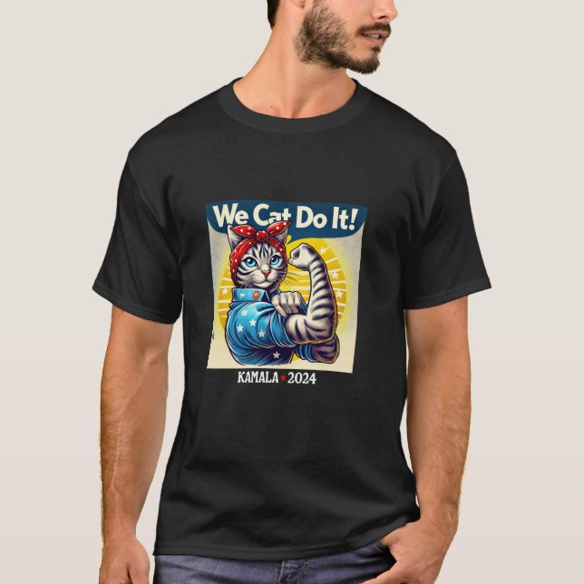 T-shirt Nous Chat Le Faire Kamala Harris Supporter Chat En (Devant)