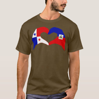 T-shirt Nous Coeurs Panama Haïti Patriot Multinational Dra