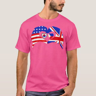 T-shirt Nous Coeurs USA Royaume-Uni Corée du Sud Philippin