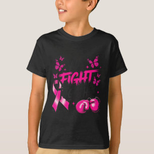 T-shirt Nous Combattons Ensemble Gants de Combat Cancer du